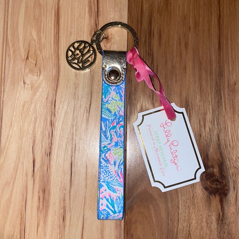 Lily Pulitzer strap keychain